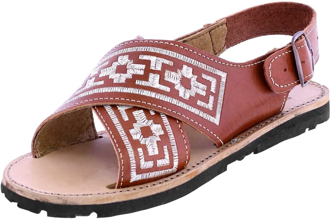 

Ковбойские профессиональные мужские сандалии 005 Chedron из настоящей мексиканской кожи, открытый носок, Piteado Cowboy Professional