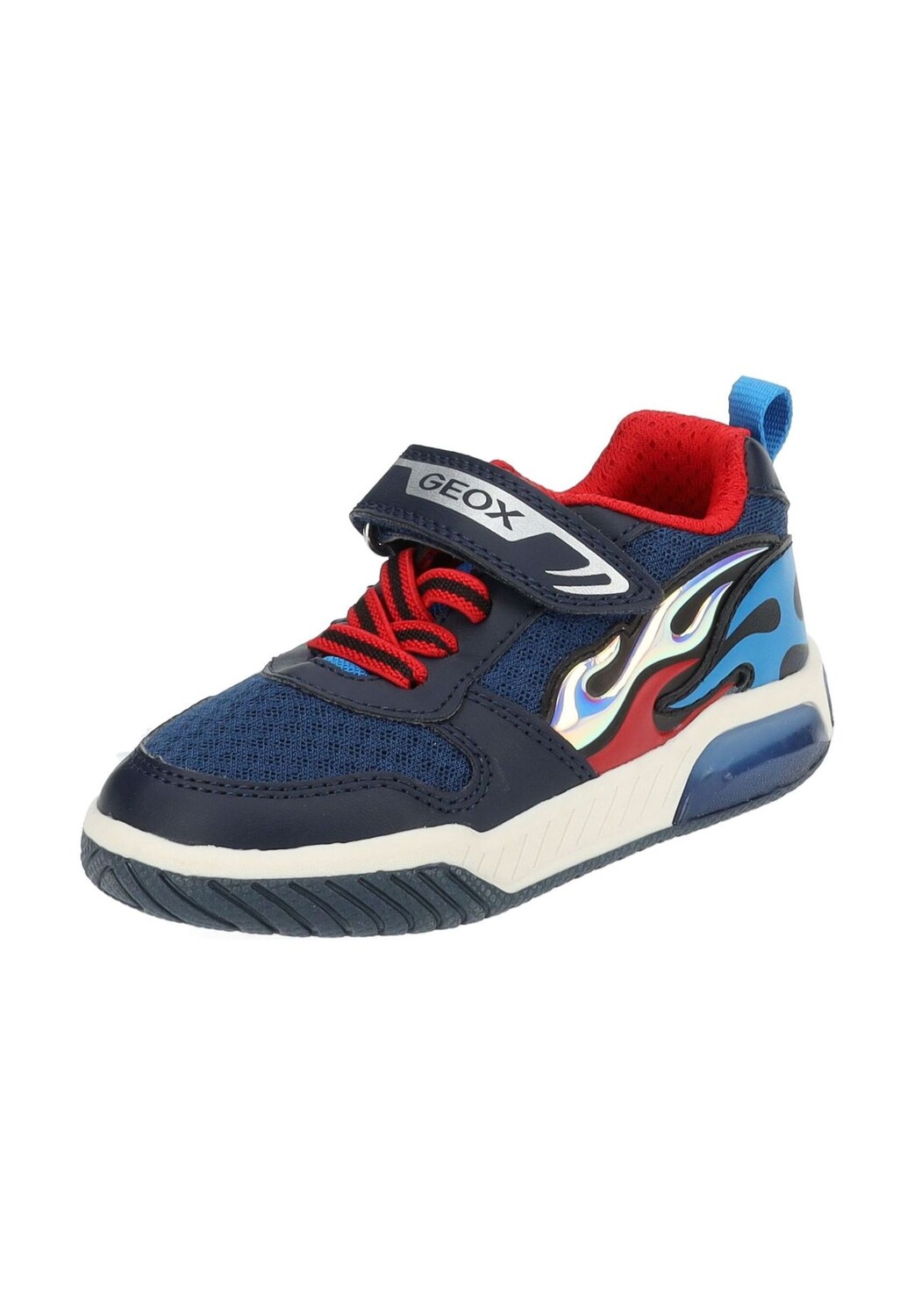 

Кроссовки из искусственной кожи/текстиля GEOX, цвет Navy/aqua