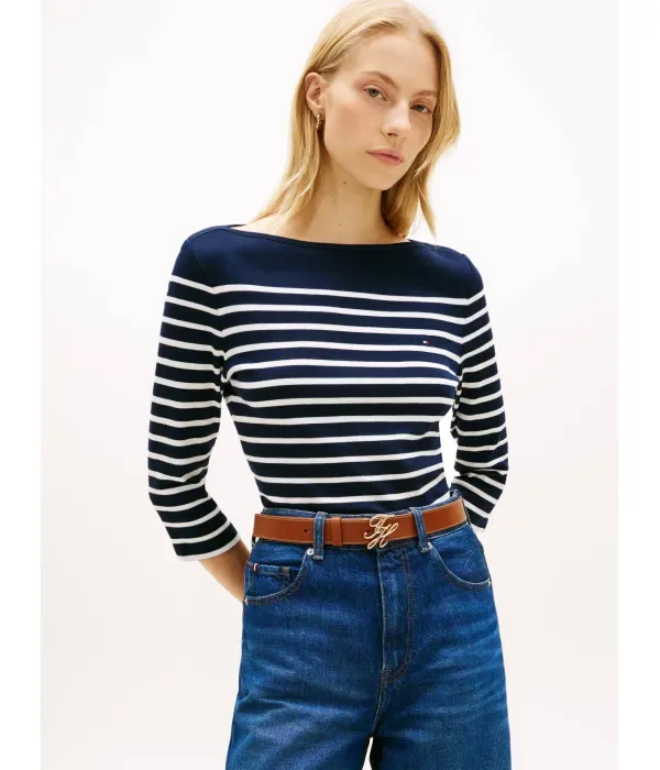 Новая блузка CODY slim fit Tommy Hilfiger, темно-синий