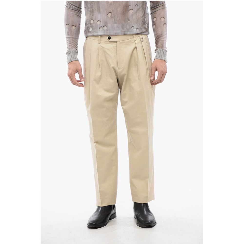 

Плиссированные брюки LEXNDER с заклепками John Richmond, Beige