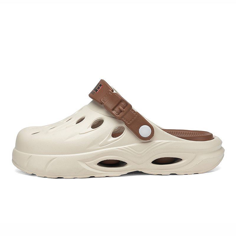 

NANJIREN Клоги мужские бежево-коричневые, цвет Beige Brown