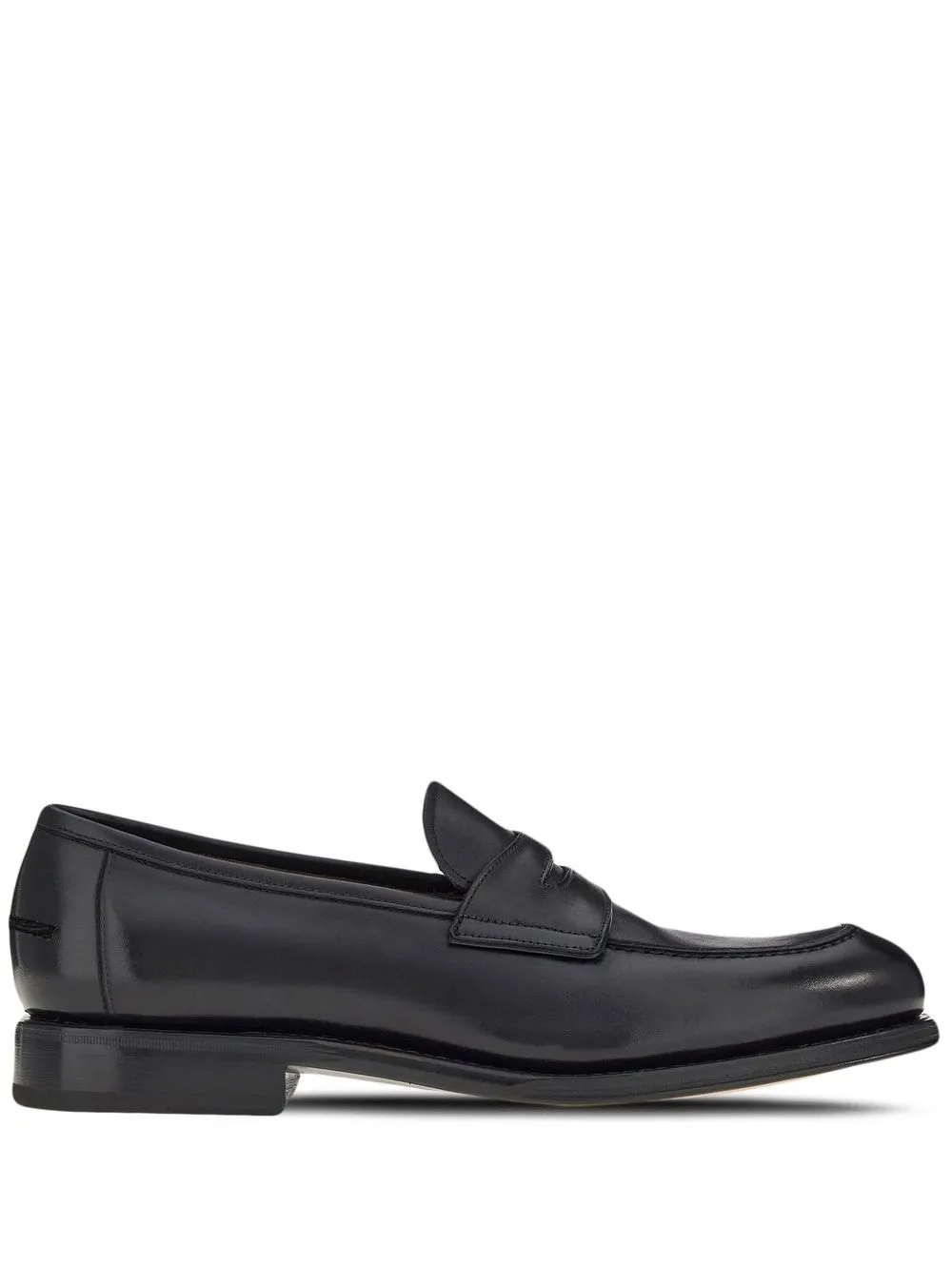 

Пенни-лоферы с миндалевидным носком Ferragamo, черный