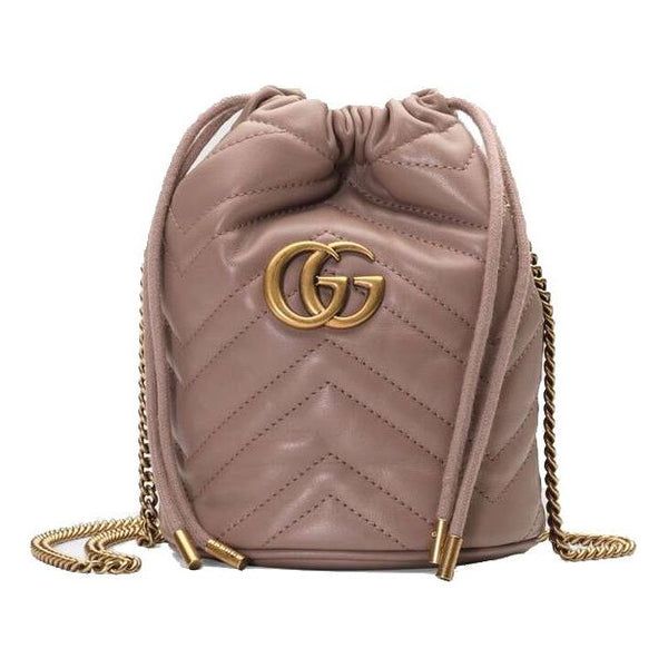 

Сумка gg marmont mini shoulder bag gray Gucci, розовый