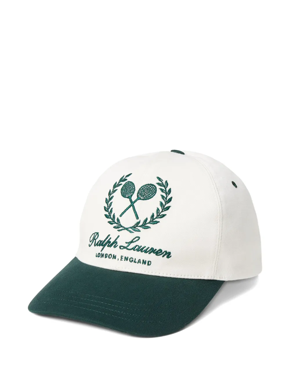 

Бейсболка из саржи с вышитым гербом Ralph Lauren Purple Label, белый