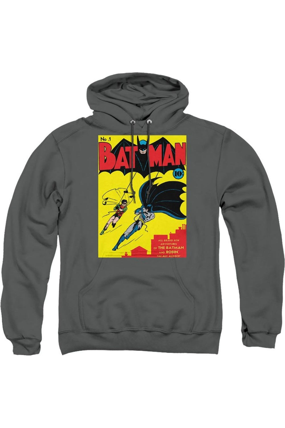 

Толстовка с капюшоном Batman First Adult Gildan, цвет charcoal