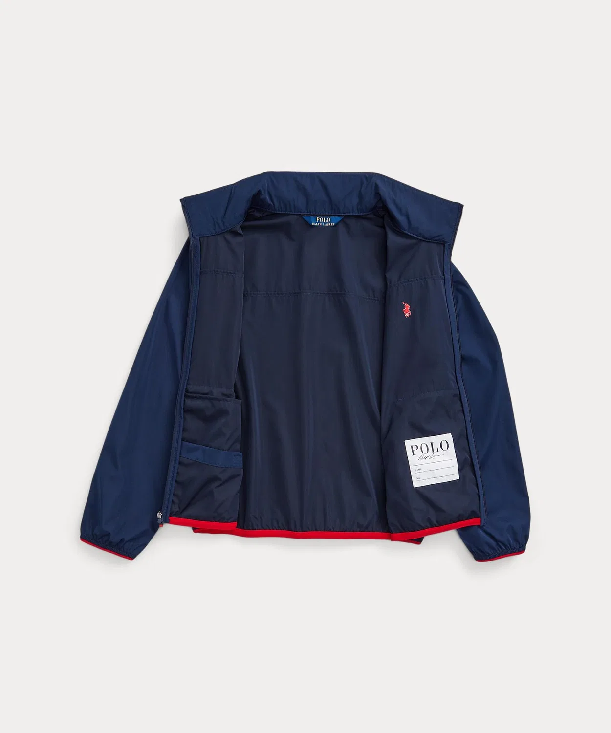 Куртка водонепроницаемая с капюшоном Polo Ralph Lauren, тёмно-синяя — фото 4