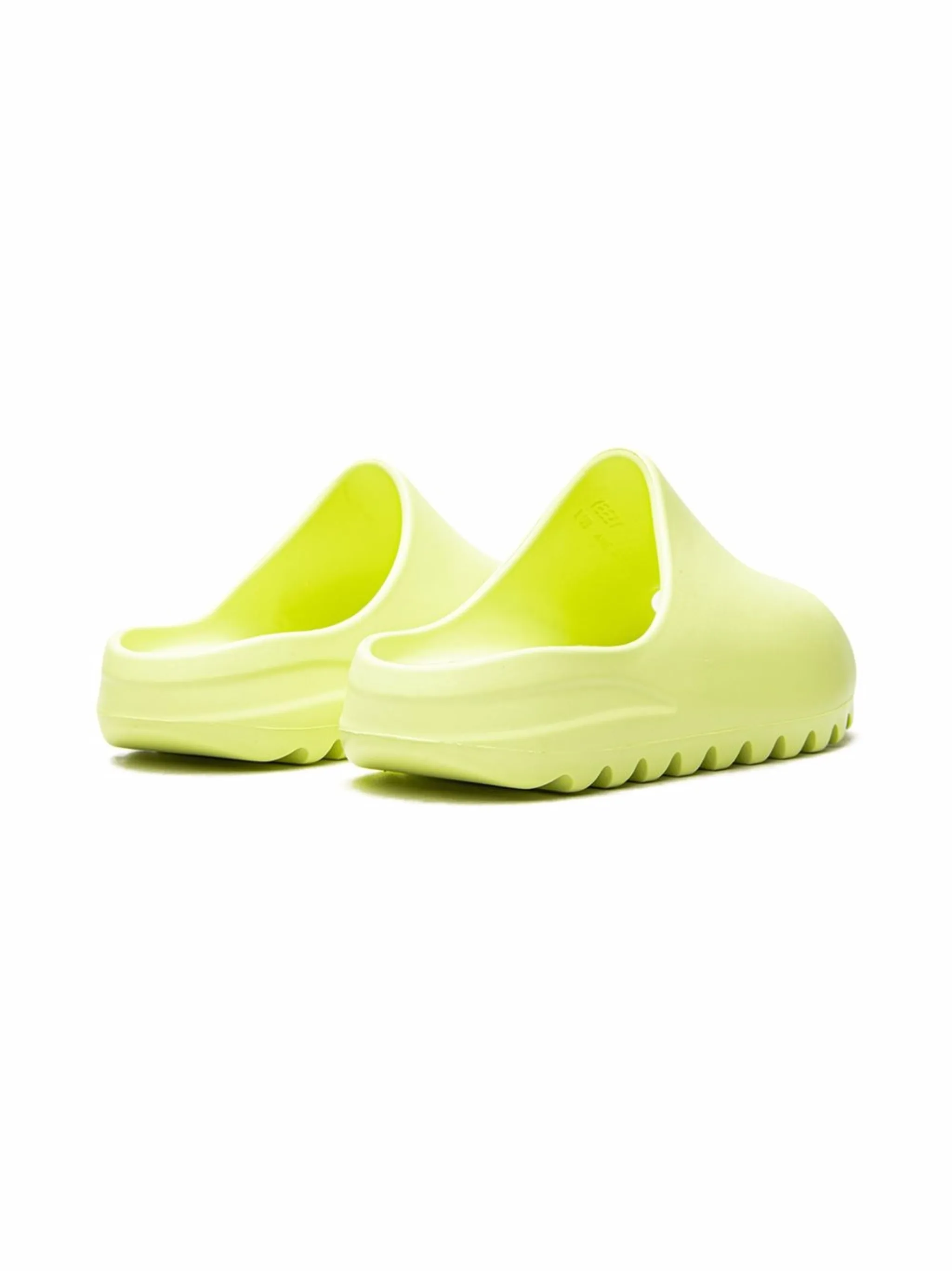 Шлепанцы Glow Adidas Yeezy Kids, желтый — фото 3