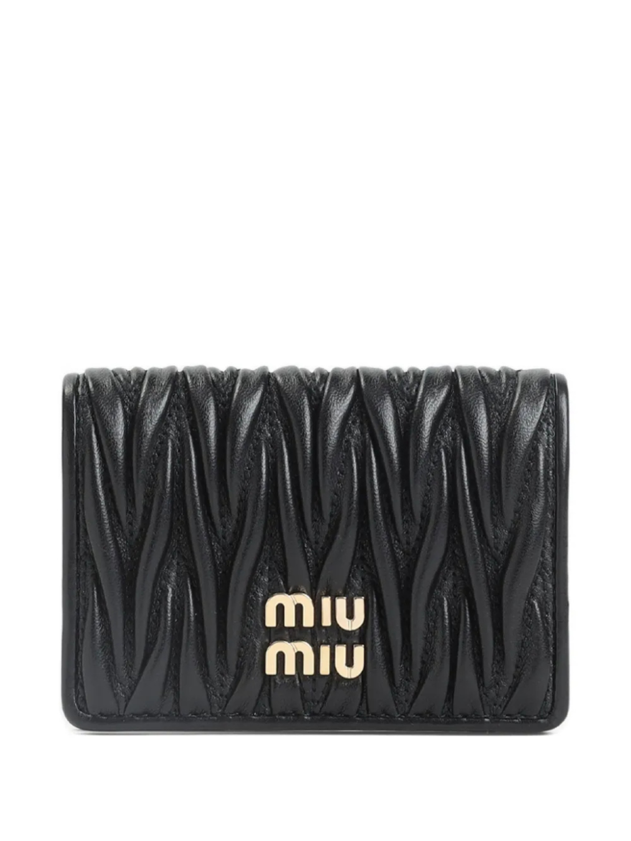 

Кошелек Miu Miu из кожи матлассе, черный