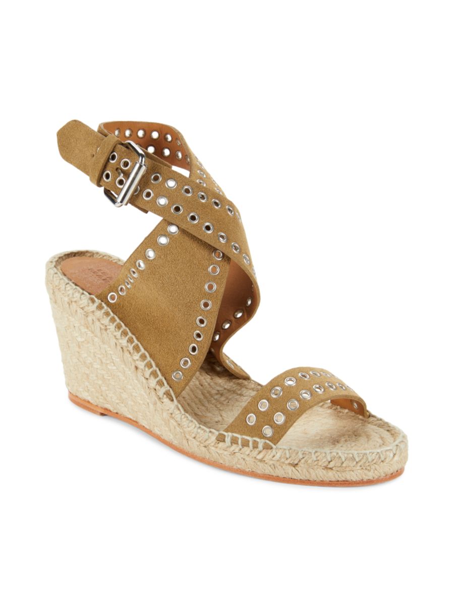 Сандалии-эспадрильи Iriane 76MM Suede на танкетке Isabel Marant, цвет Neutrals — фото 2
