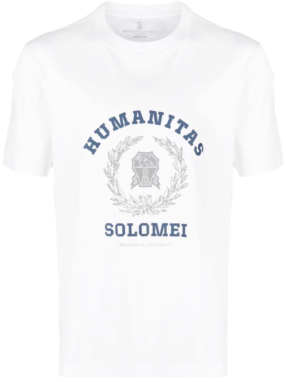 

Футболка с принтом Humanitas Brunello Cucinelli, белый