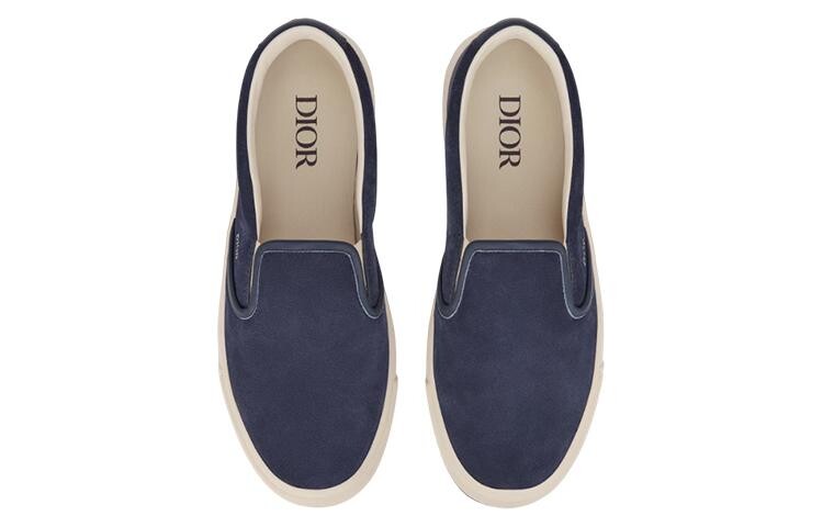 Туфли-лодочки из замши Dior, темно-синий — фото 4