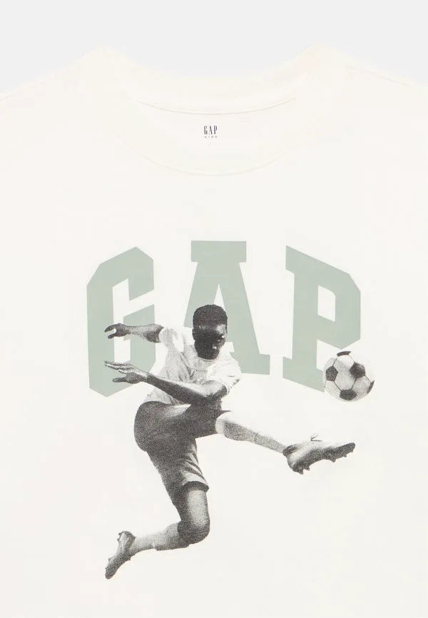 Футболка с графическим принтом и логотипом. Gap, New Off-White — фото 4
