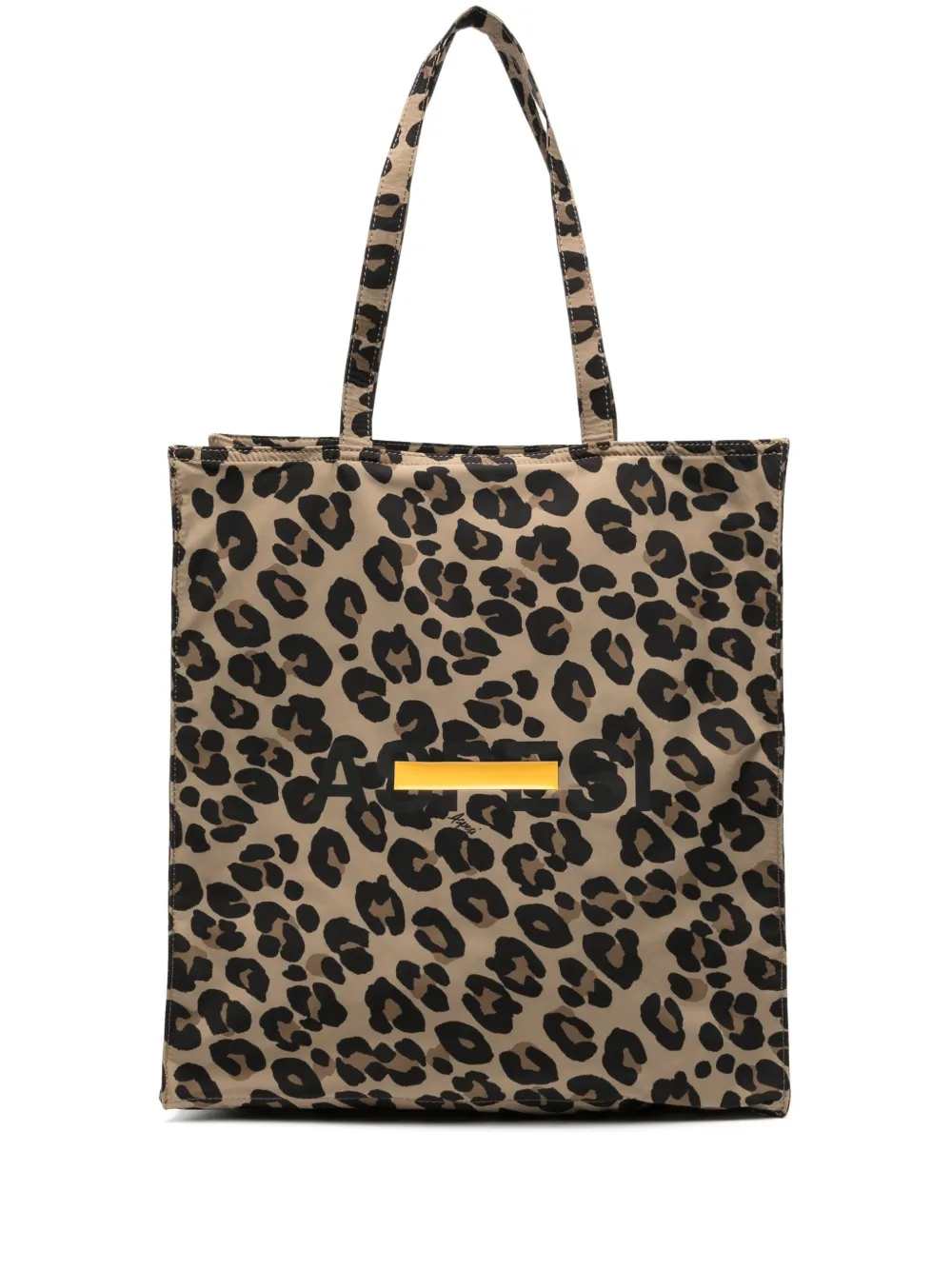 

Сумка-тоут с леопардовым принтом ASPESI, коричневый