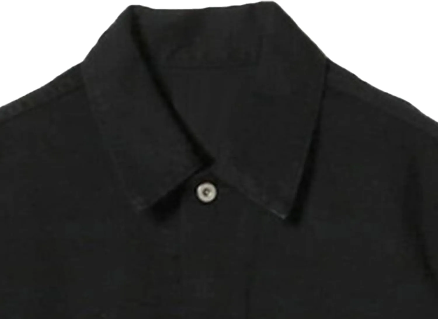 Мужская классическая куртка джинсовая с лацканами, Casual, Slim Fit, карман, джинсовая куртка Generic, черный — фото 3