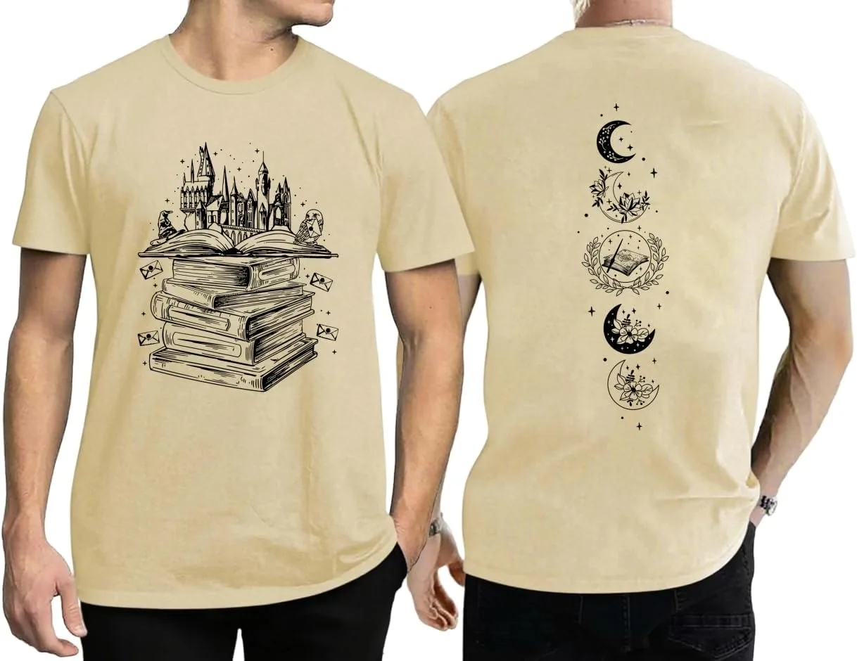 

Футболка Magical Shirt for Men Flourish and Blotts с принтом Tewmeu