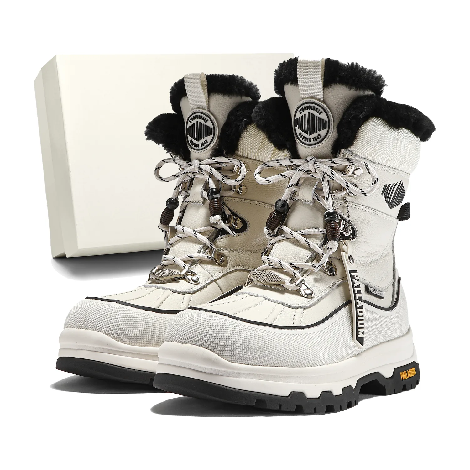 Унисекс зимние ботинки Crew Palladium, белый [Consider 1 Size Down]