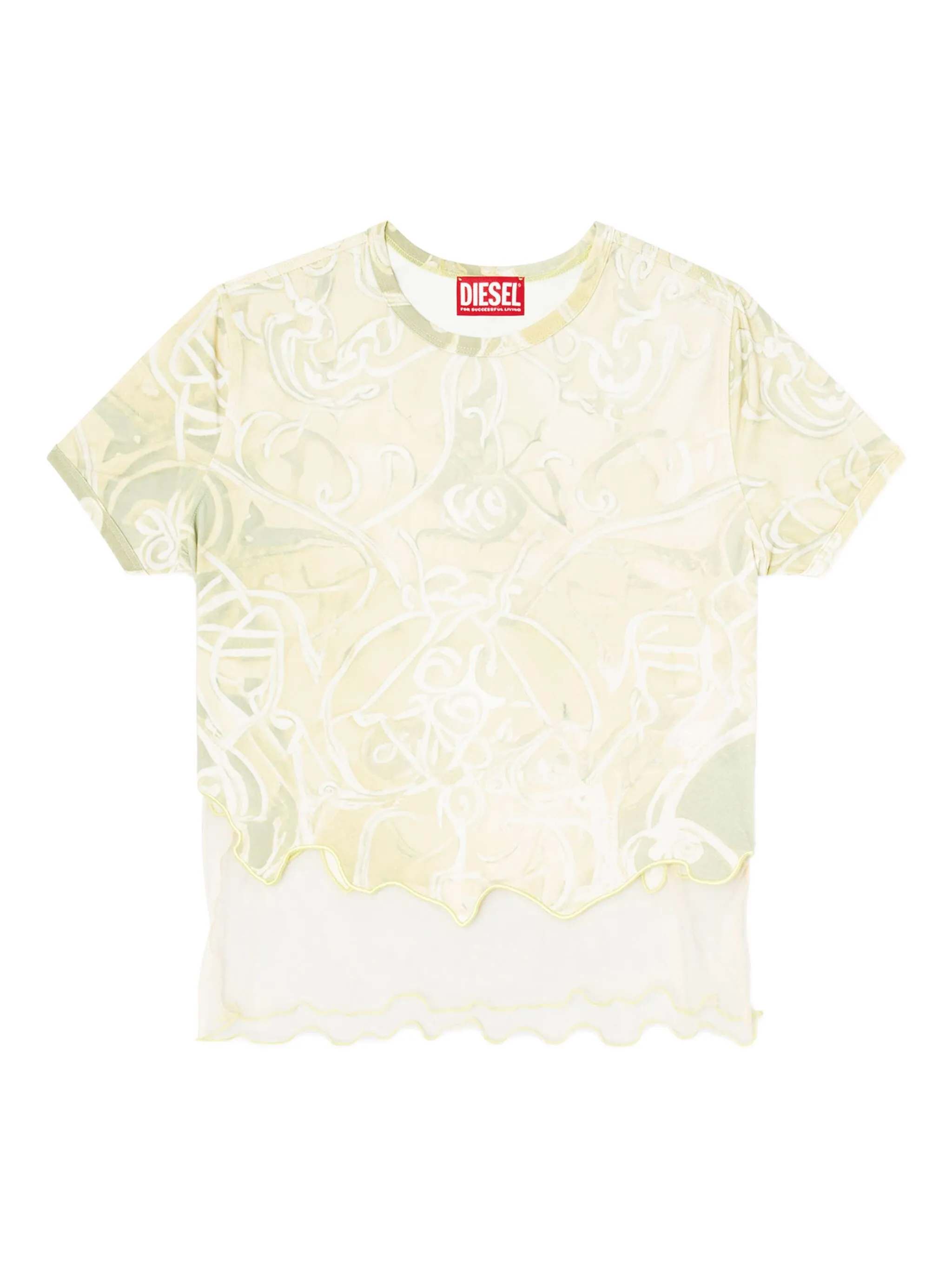 

Футболка T-Inlay Diesel, бежевый