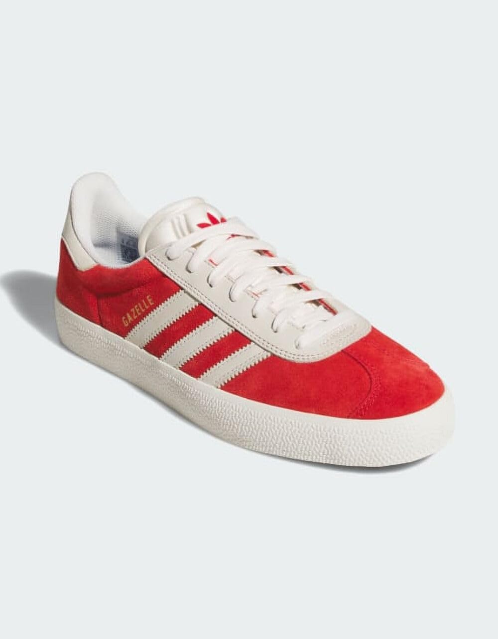 Мужские кроссовки adidas Gazelle Adv на шнуровке - красные — фото 2