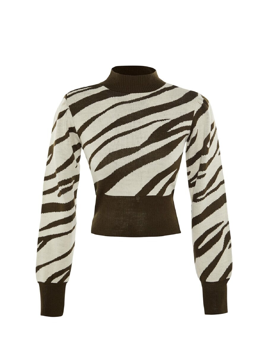 

Тонкий вязаный свитер Trendyol Sweater, оливковый