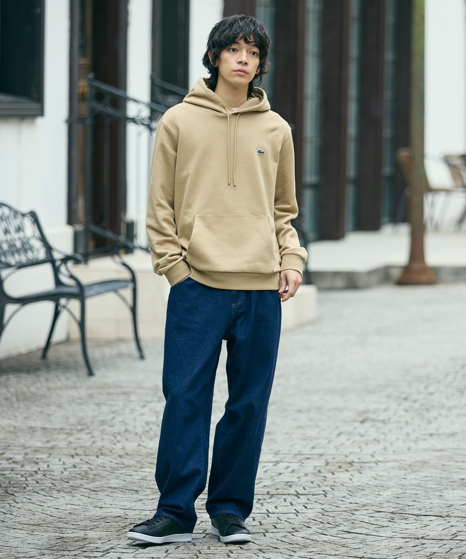 Толстовка/худи Essential Sweat LACOSTE, Beige — фото 2