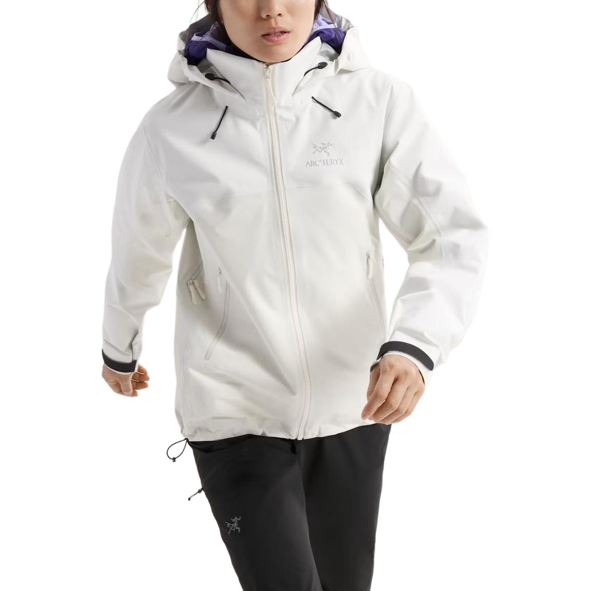 

Arcteryx Женская горная универсальная водонепроницаемая ветровка, Polar White/Arctic Silk
