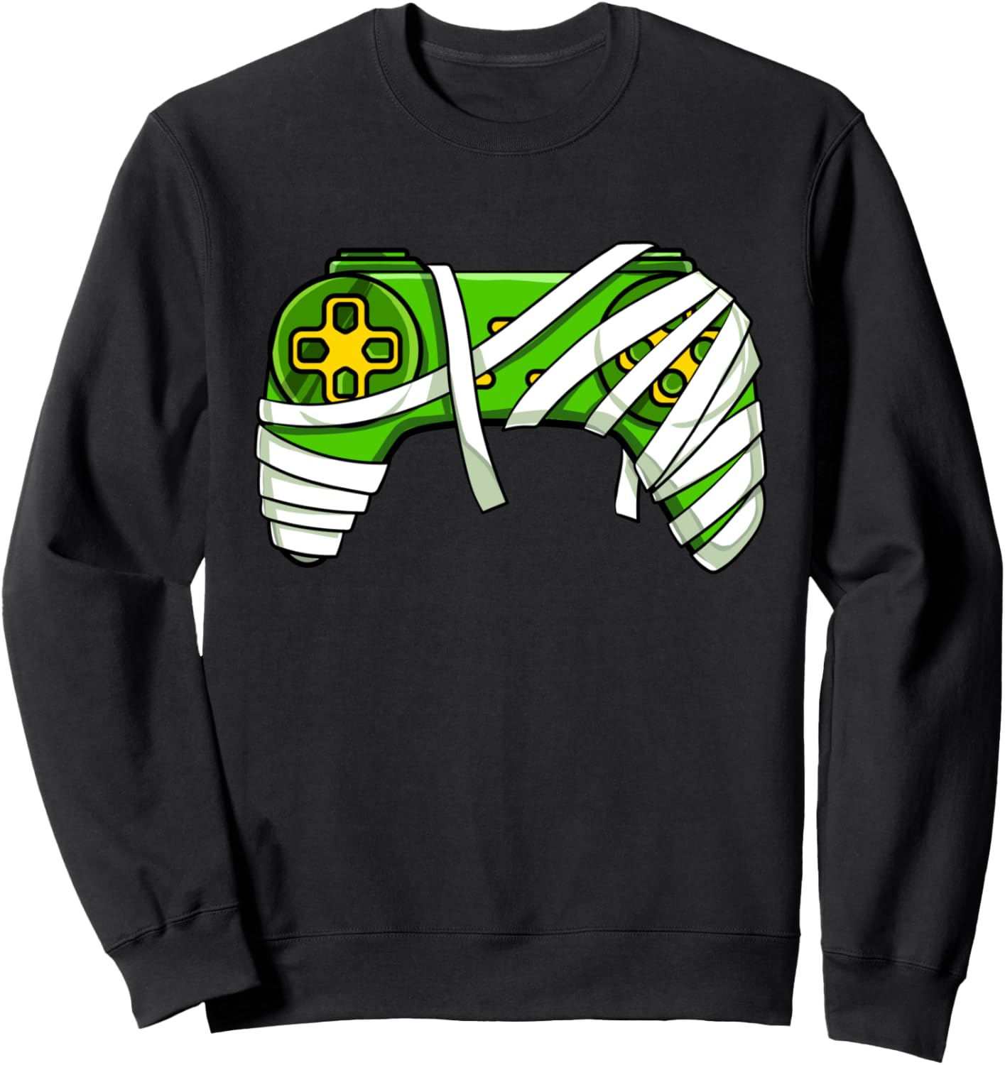 

Забавная толстовка с изображением игрового контроллера в виде мумии, вампира и геймера на Хэллоуин Funny Halloween Costume Holiday Party Gift Store, черный