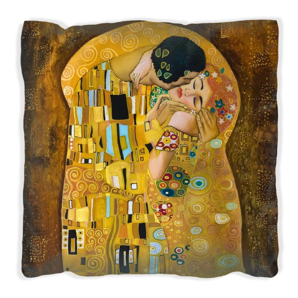 

Подушка Wallario Premium, мягкая поверхность, с мотивом The Kiss by Klimt, размер: 40 x 40 см, с белой спинкой