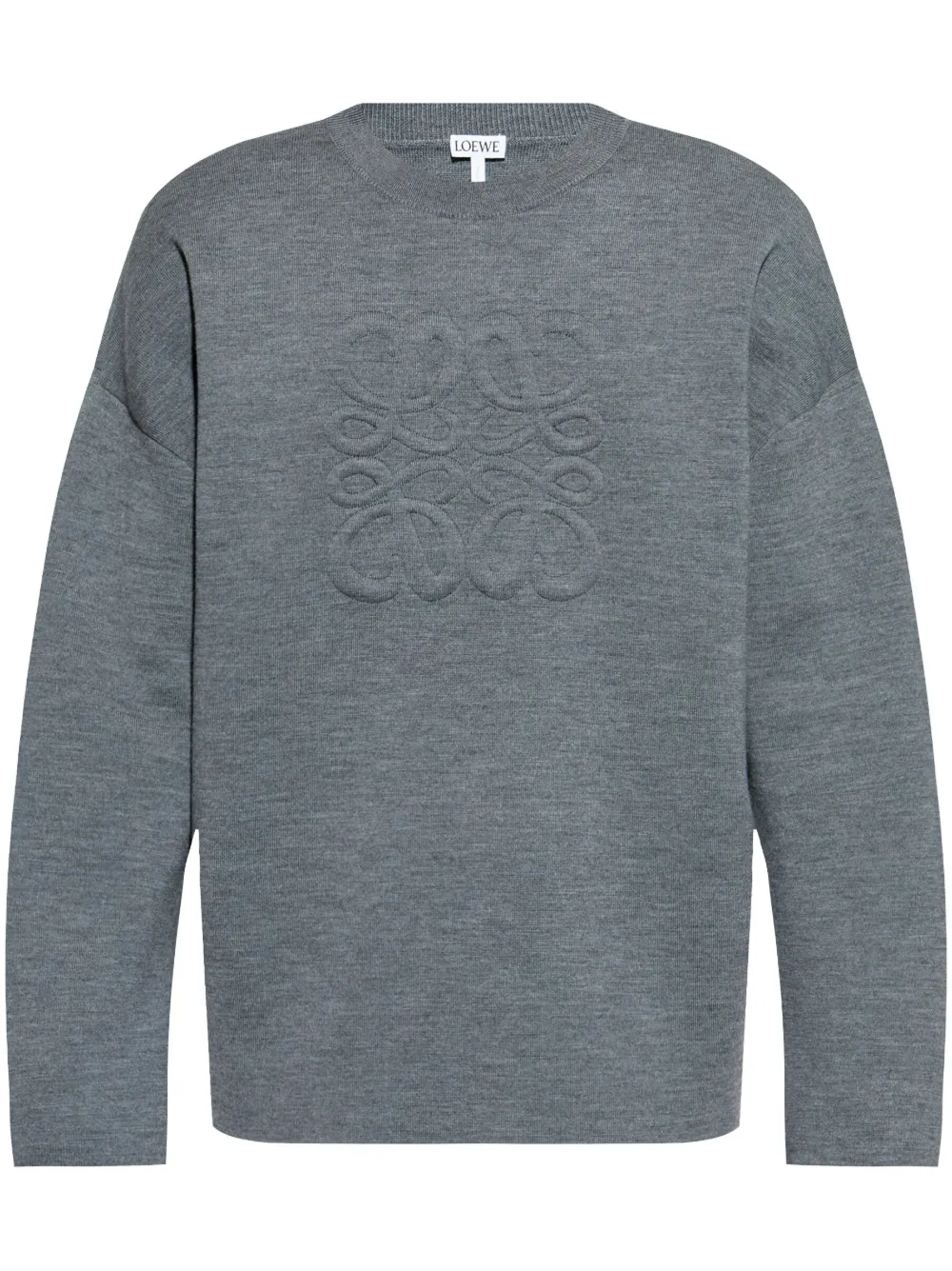 

Свитер с логотипом Anagram LOEWE, серый