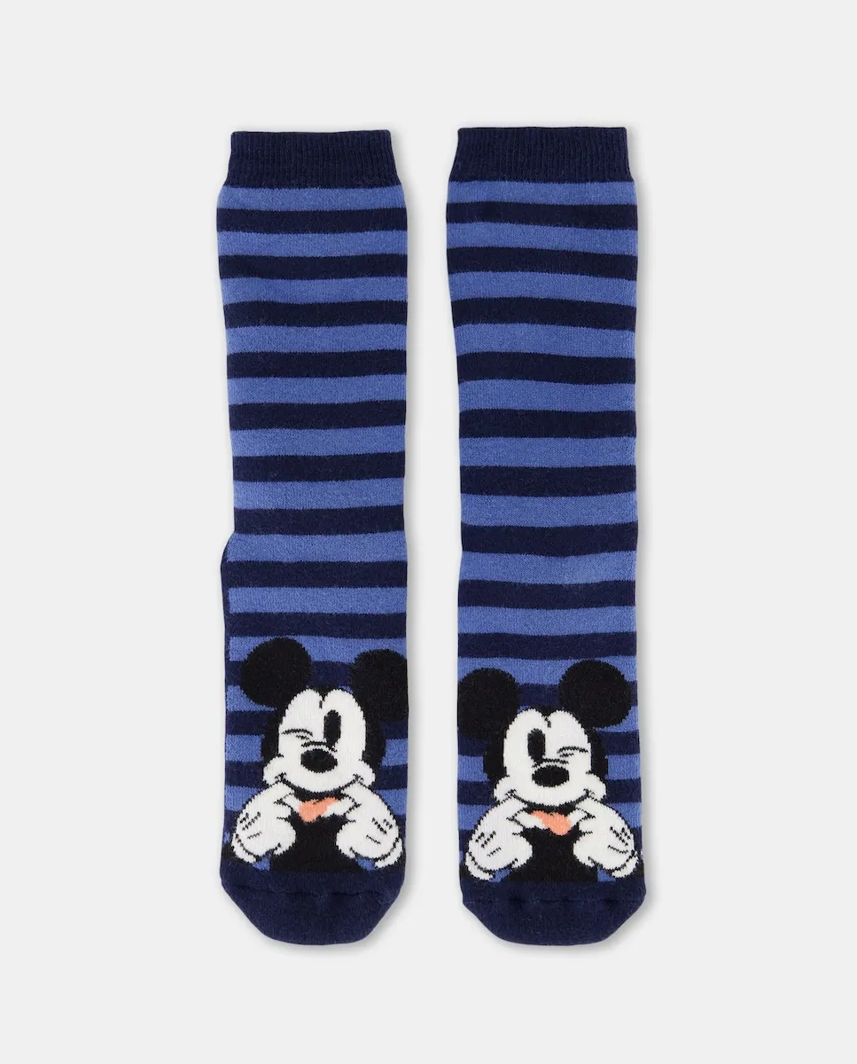 

Детские носки против скольжения с рисунком MICKEY Cotton Juice, синий