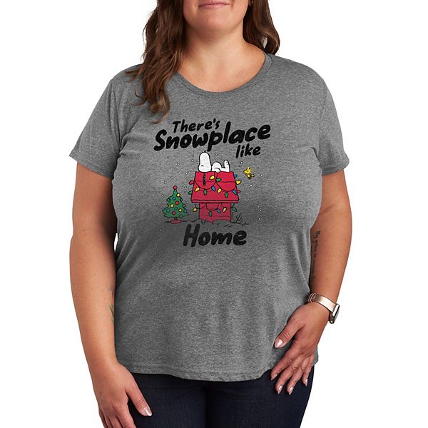 

Футболка Plus size с принтом "There's snowplace like home" Licensed Character, Heather Gray, Белый, Футболка Plus size с принтом "There's snowplace like home" Licensed Character, Heather Gray