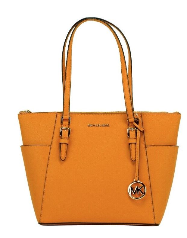 

Сумка-тоут Charlotte Large Honeycomb Leather Top Zip Michael Kors