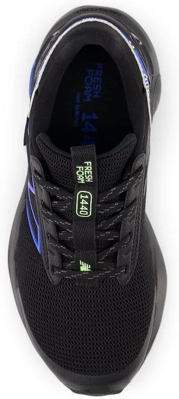 Кроссовки для бега New Balance Kids' 1440 V1 на шнуровке, черный/синий — фото 4