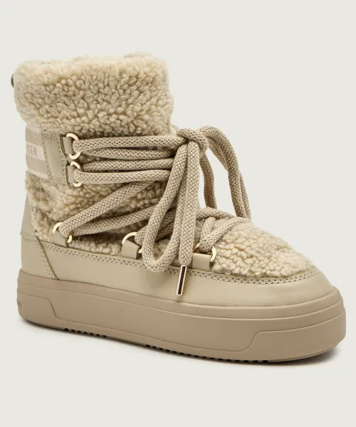 Искусственные зимние ботинки Tommy Hilfiger, бежевый