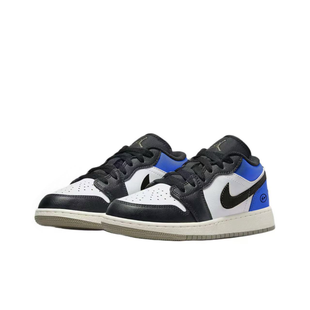 Jordan Air 1 Lightning 1 нескользящие устойчивые к истиранию низкие детские баскетбольные кроссовки royal blue unisex — фото 4