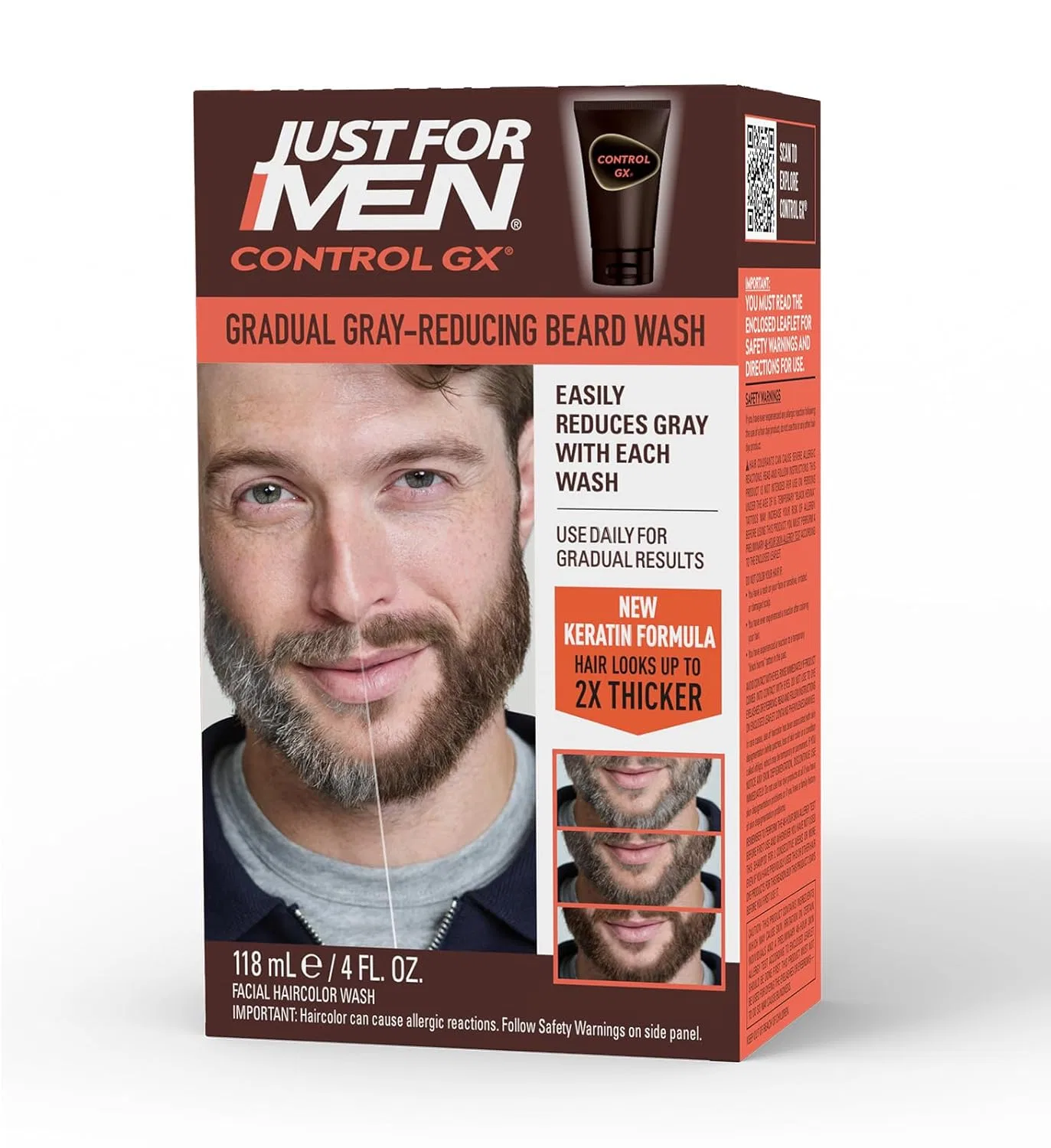 Шампунь для мужчин Just for men Control GX, уменьшающий седину Just For Men