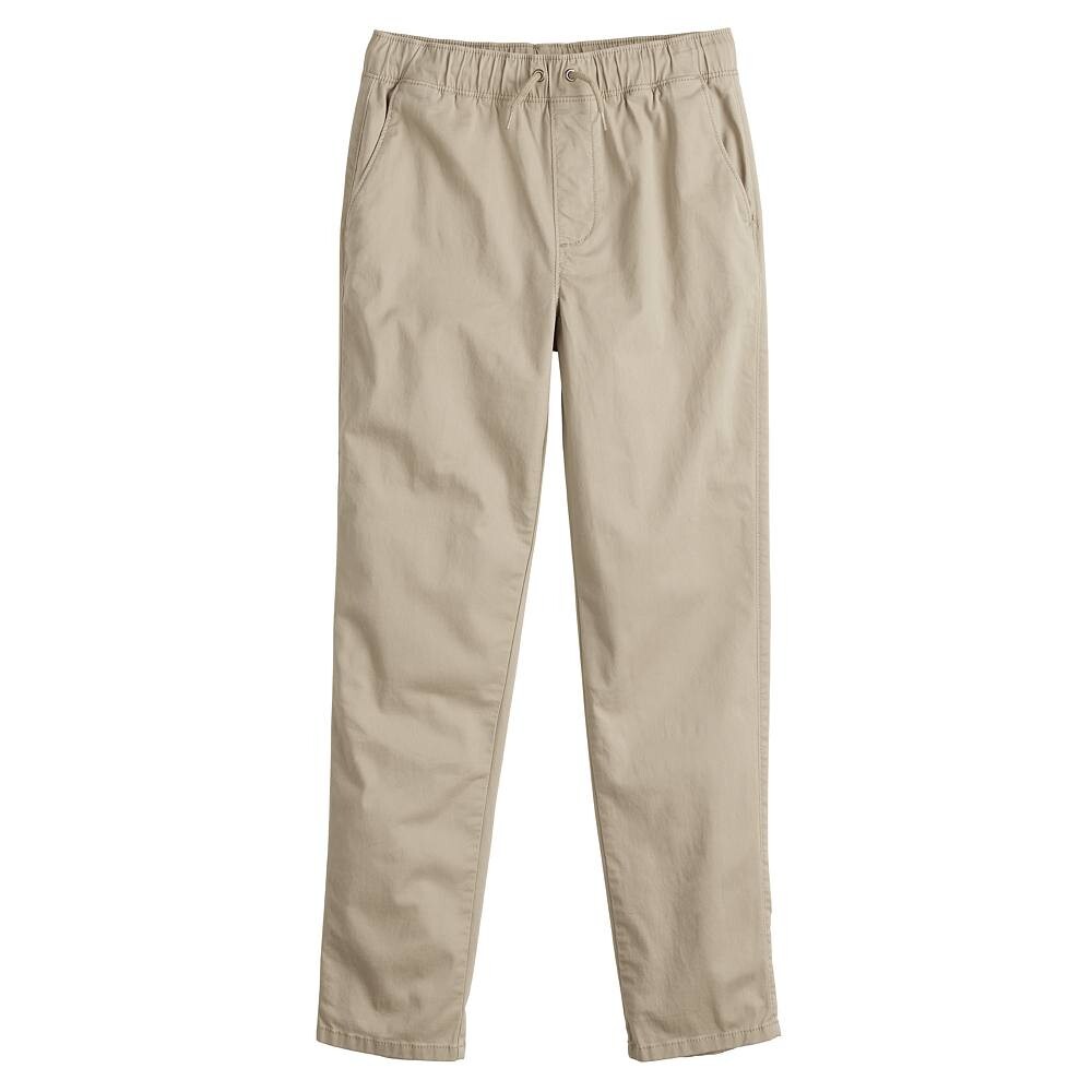 

Брюки-чиносы без застежки Sonoma Goods For Life для мальчиков 8–20 лет, цвет Windy Beige