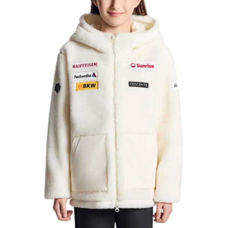 

Детское пальто с бархатистой текстурой DESCENTE, кремовый, Бежевый, Детское пальто с бархатистой текстурой DESCENTE, кремовый