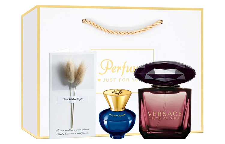 Starry Night Crystal женский парфюмерный Набор в подарок Eau De Parfum EDP цветочный аромат 30мл/50мл/90мл+25мл*2+1мл VERSACE, starry синий crystal women's eau de parfum 30ml+1ml sample+crystal diamond shower gel 25ml+crystal diamond body lotion... — фото 2