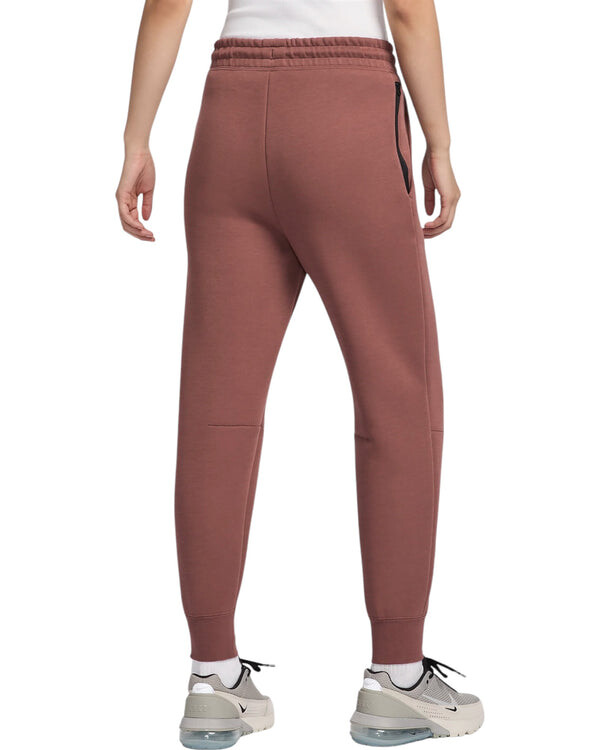 Брюки sportswear tech fleece mid-rise joggers pants 'red' Nike, красный — фото 2