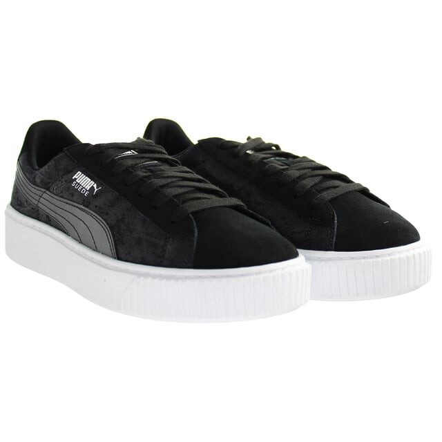 Черные женские кроссовки на платформе Safari Puma, черный — фото 2