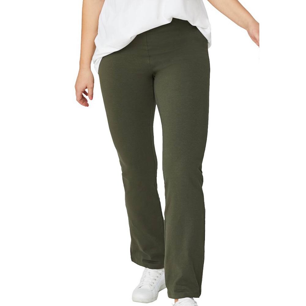 

Женские трикотажные леггинсы больших размеров Ellos Bootcut, цвет Deep Olive