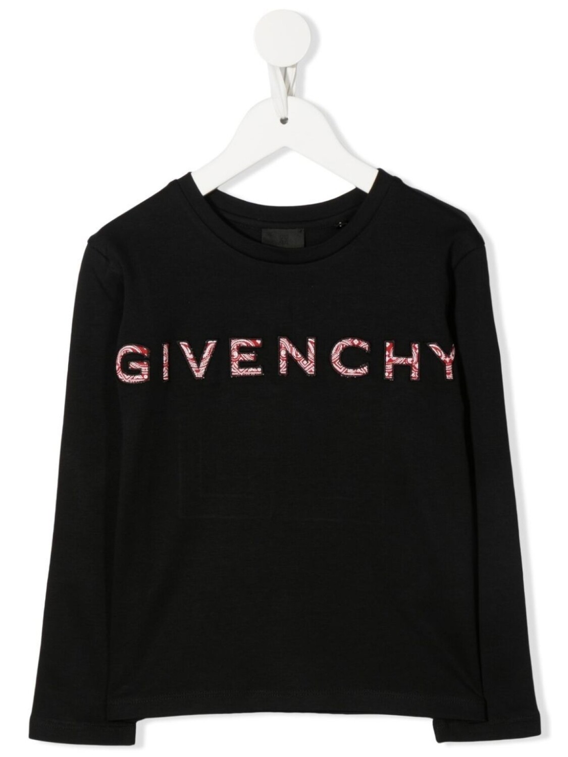 

Футболка с длинными рукавами и логотипом Givenchy Kids, черный