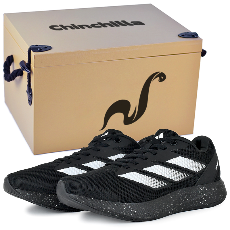 

Adidas Дурамо RC амортизирующие и дышащие низкие кроссовки унисекс черно-белые с подарочной упаковкой размер 6, цвет Black White-Gift Box Included 6