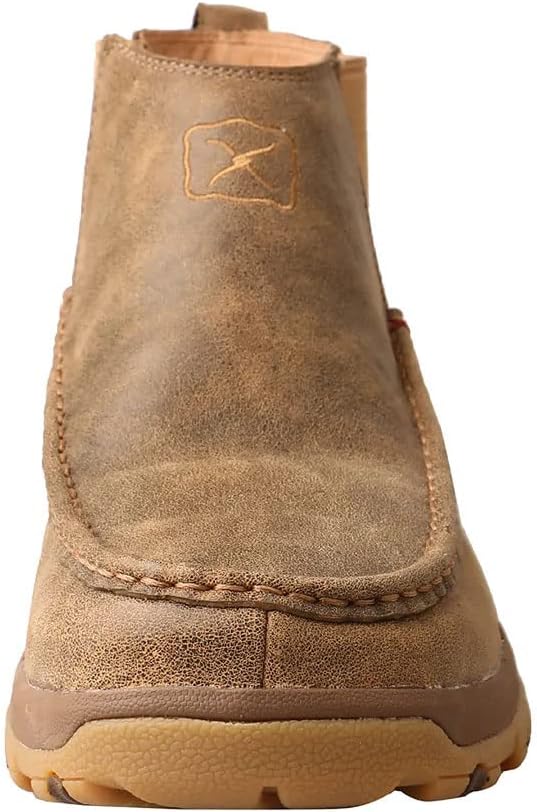 Ботинки Chelsea Driving Moc Twisted X Men's 4, Bomber & Tan — фото 3