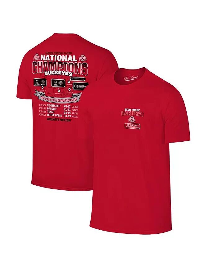 

Футболка Big Boys and Girls Scarlet Ohio State Buckeyes College Football Playoff 2024 National Champions Tour The Victory