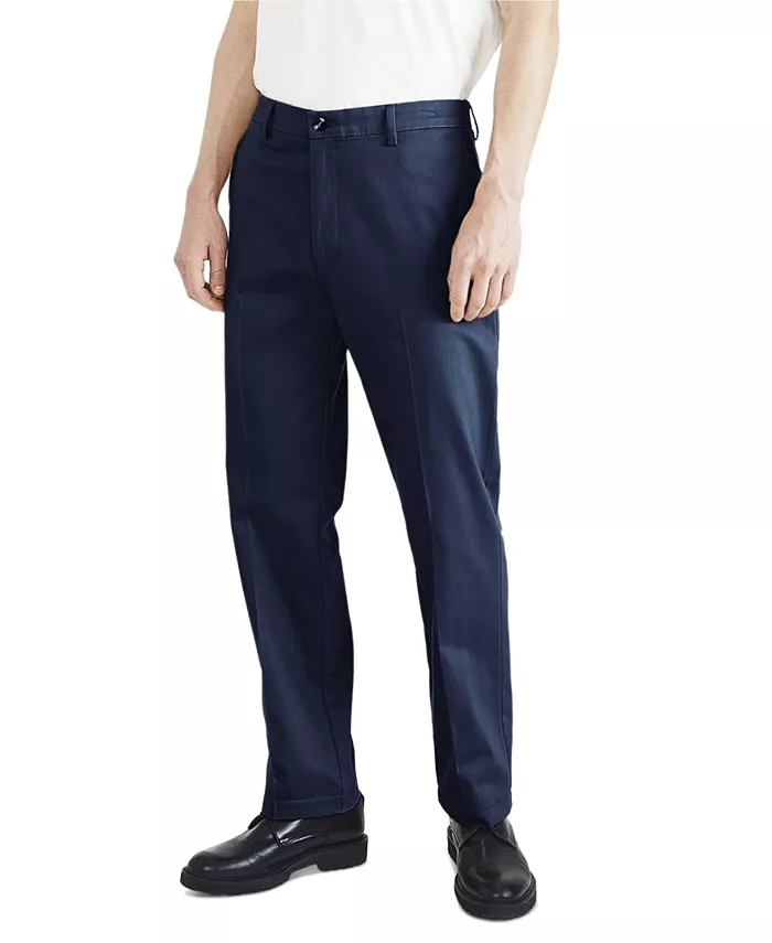 

Мужские классические немнущиеся хаки брюки Signature Classic Fit с защитой от пятен Dockers, синий
