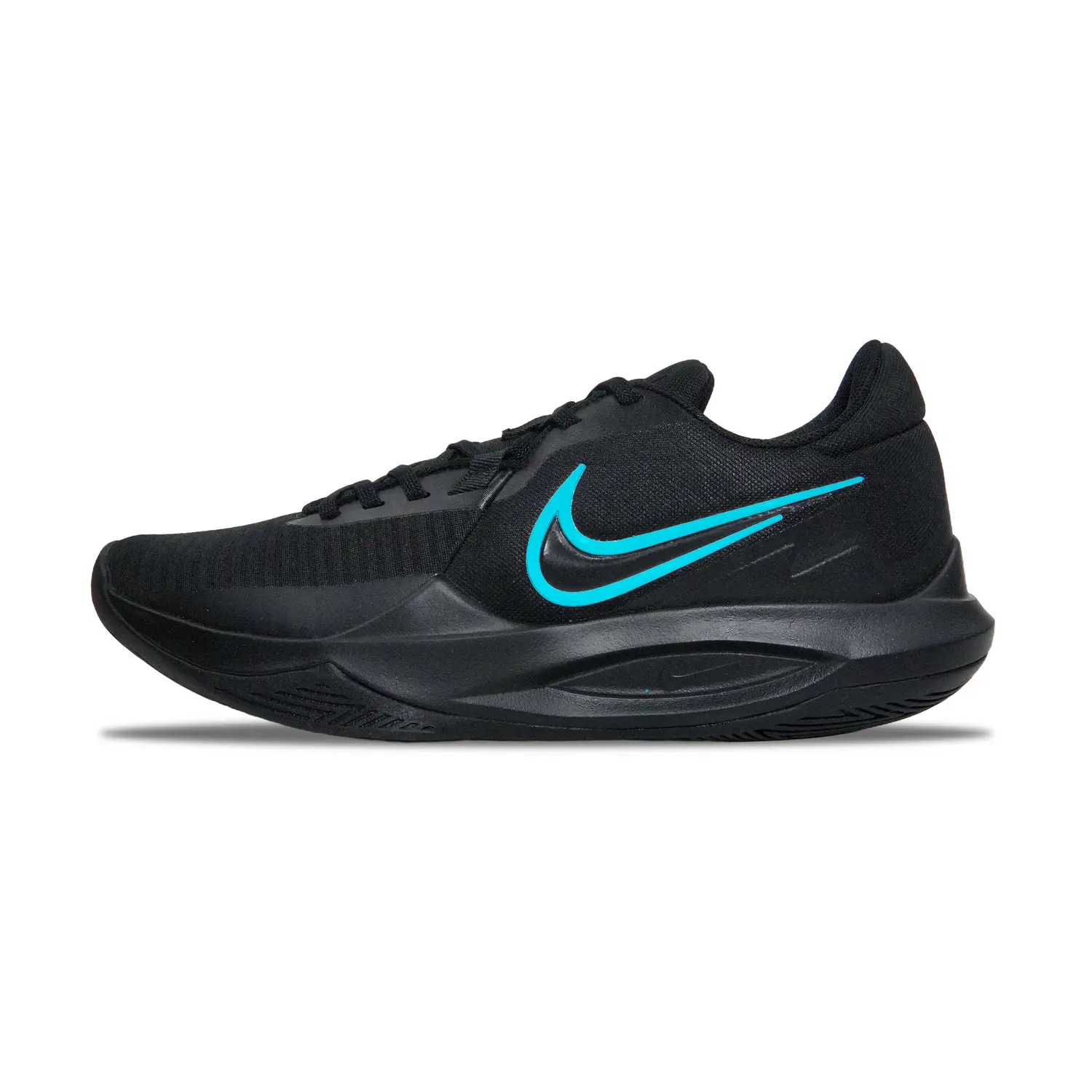 

Nike Баскетбольные кроссовки Precision 6 с противоскользящей подошвой, износостойкие, мужские, черно-зеленые