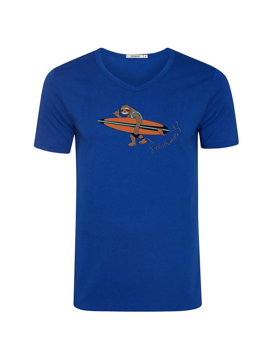 

Рубашка GREENBOMB Animal Sloth Surf, цвет Aqua/Dark blue