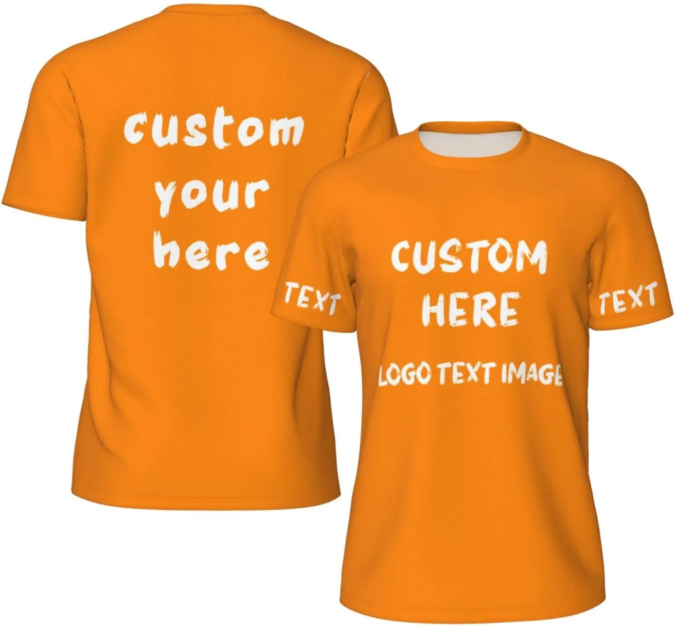 

Футболка мужская Custom с принтом спереди и сзади