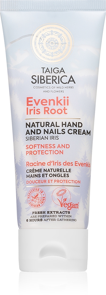 

Смягчающий крем для рук и ногтей с корнем ириса Taiga siberica Evenkii Natura Siberica, 75 мл